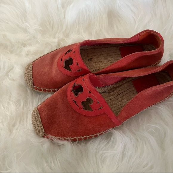 Tory Burch Women Sidney Leather Slip On Espadrilles 5M - Picture 5 of 12